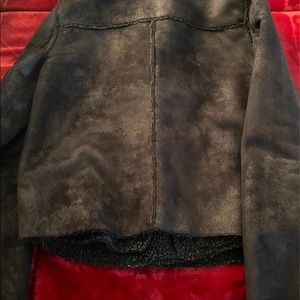 American eagle black motto jaket